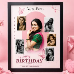 Custom Birthday Frame with Photos