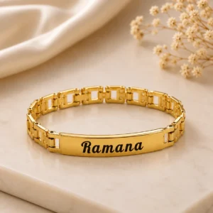 Customized Gold Name Bracelet, Personalized Gold Bracelet, Premium Name Bracelet