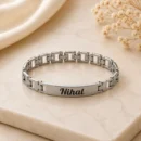 Customized Silver Name Bracelet, Personalized Silver Bracelet, Silver Name Bracelet