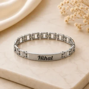 Customized Silver Name Bracelet, Personalized Silver Bracelet, Silver Name Bracelet