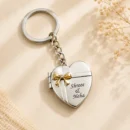Personalized heart couple keychain with custom names