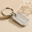 Personalized metal keychain with custom name