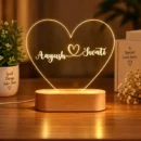 Personalized Heart Shape Couple Night Lamp