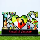 Personalized LOVE photo collage with custom couple photos
