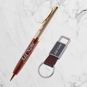 personalized-pen-keychain-gift-set