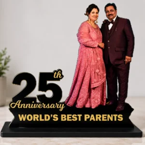 Personalized 25th anniversary gift for parents with couple photo