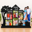 Personalized couple photo collage frame with custom names and photos