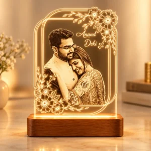 Personalized LED Photo Lamp | Custom Couple Photo Light