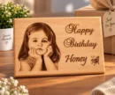 Personalized wooden photo frame WE01 4x6 inch