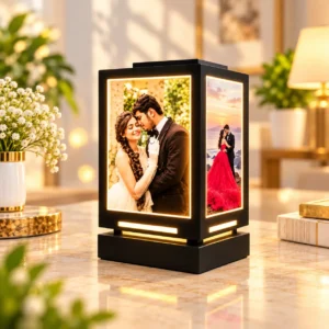 Personalized 3D LED photo lamp with multiple custom photos