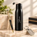 Personalized executive gift combo with pen wallet and keychain