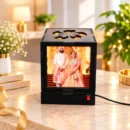 Personalized LED photo cube lamp with custom wedding photo